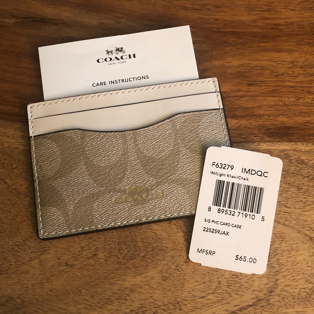 Coach cardholder NWT